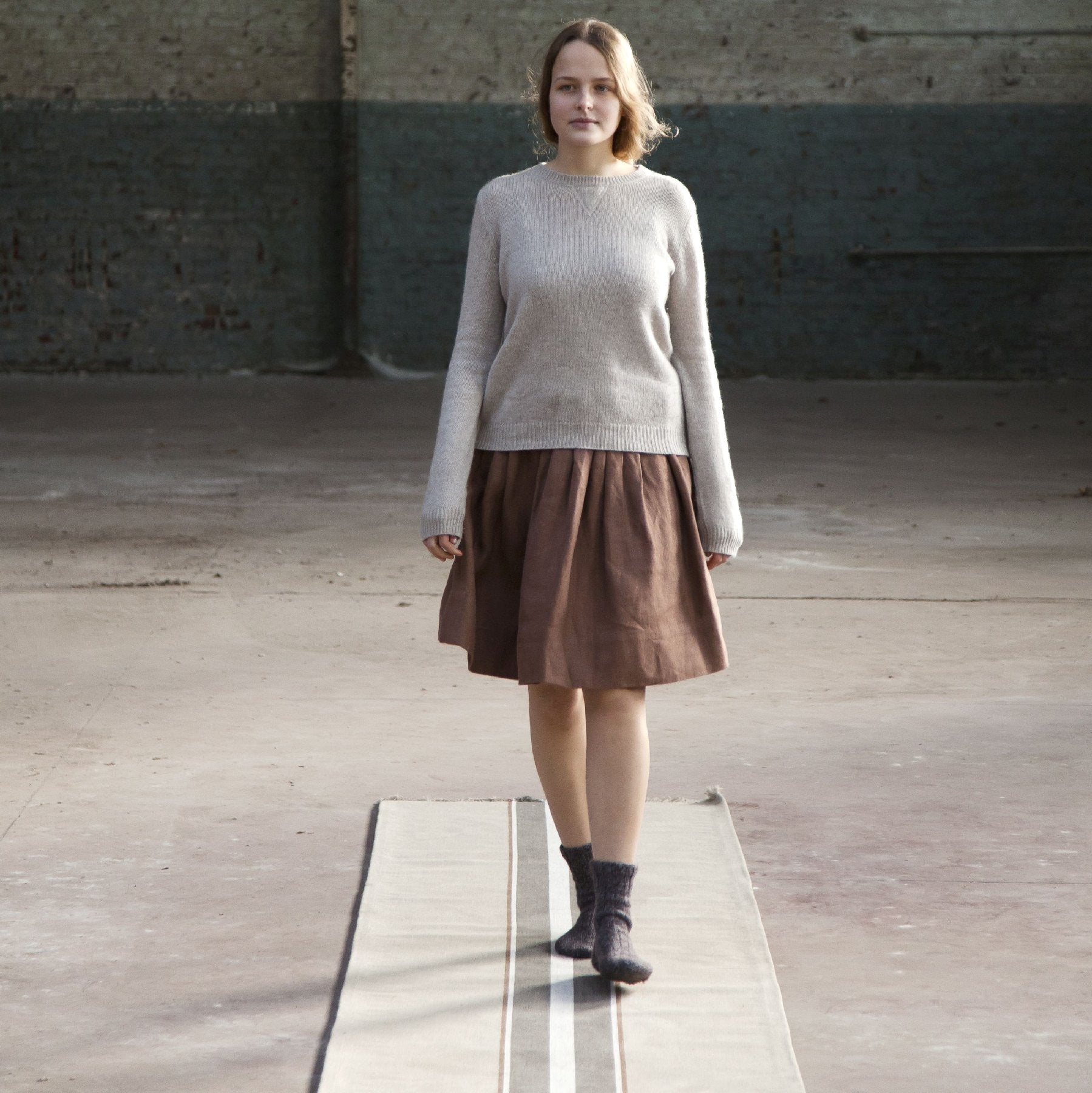 brimfield stripe rug belgian linen by libeco on adorn.house