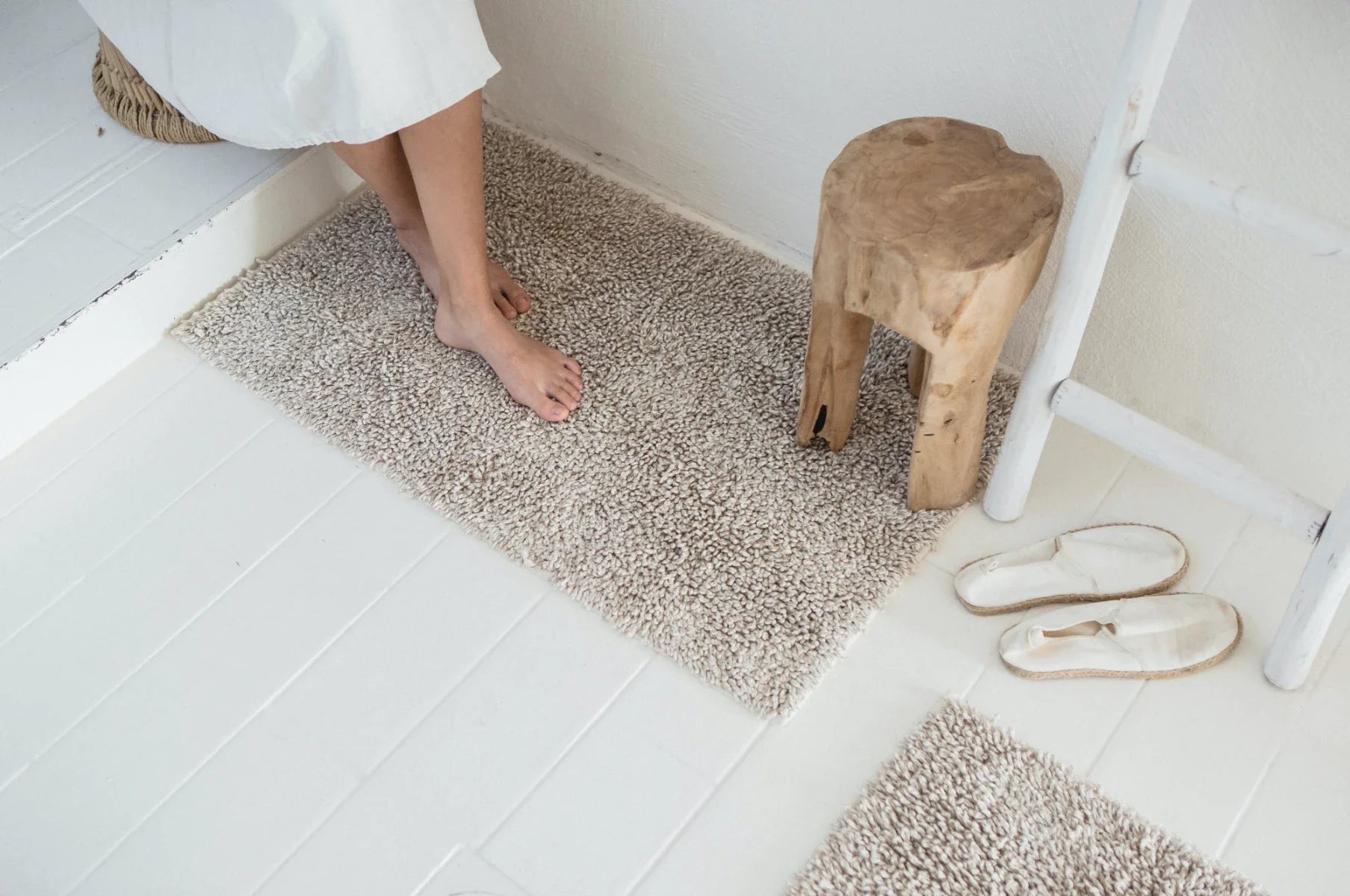 calistoga bath rug by Libeco at adorn.house 