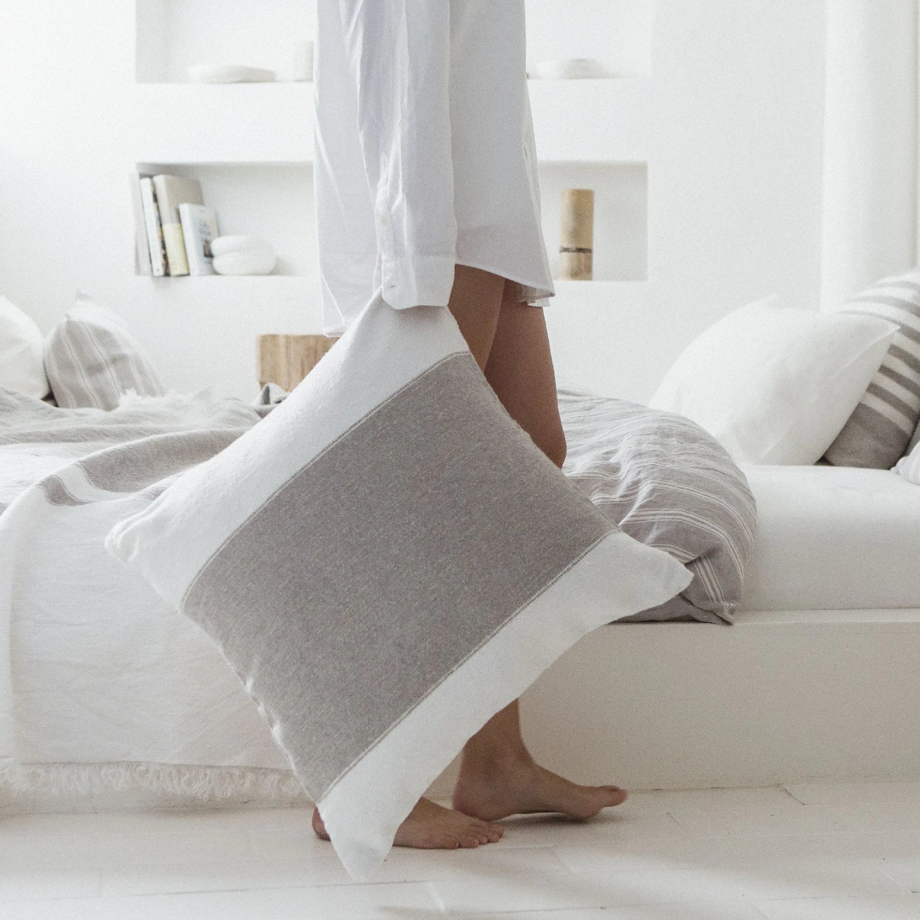 charlotte linen pillow cover case and sham by libeco on adorn.house