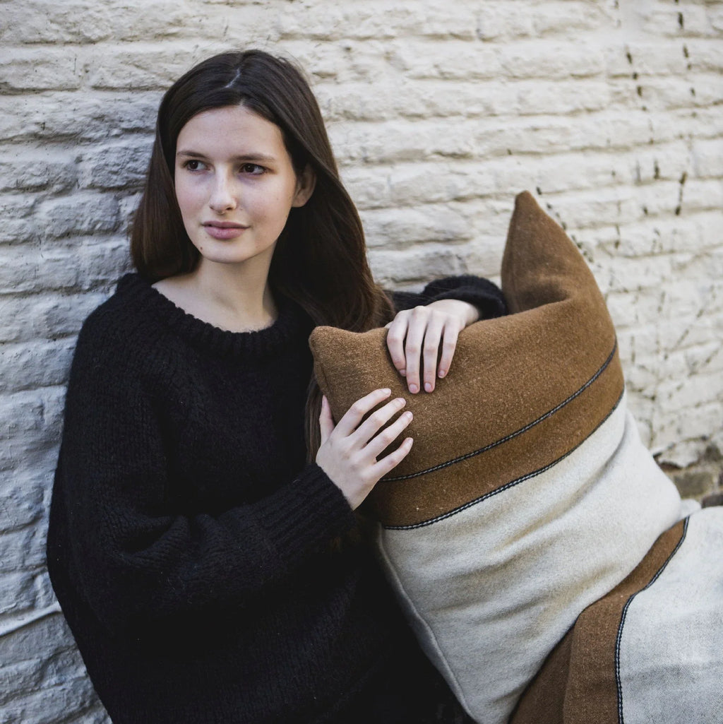 gus pillow cover pillow case linen wool by libeco on adorn.house