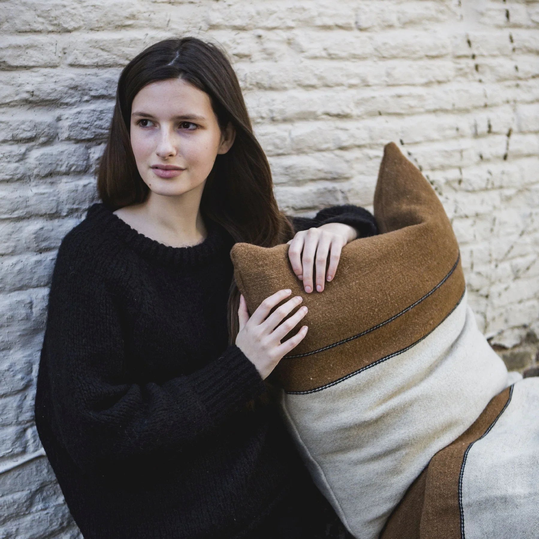 gus pillow cover pillow case linen wool by libeco on adorn.house