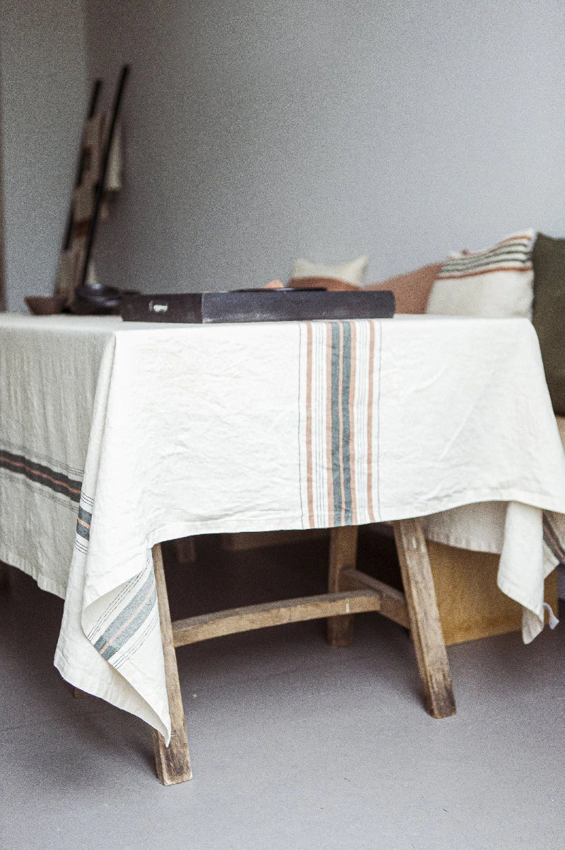 gypsum tablecloth belgian linen by libeco on adorn.house