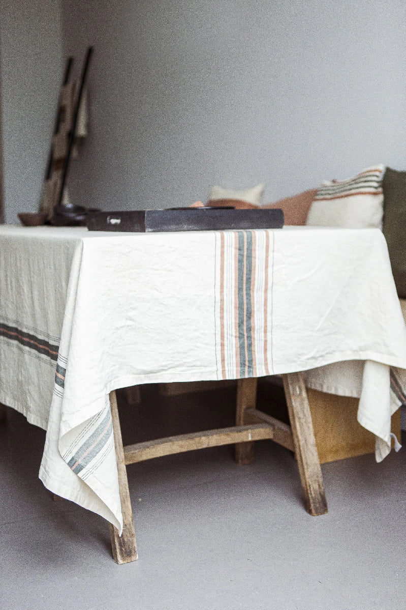 gypsum tablecloth belgian linen by libeco on adorn.house
