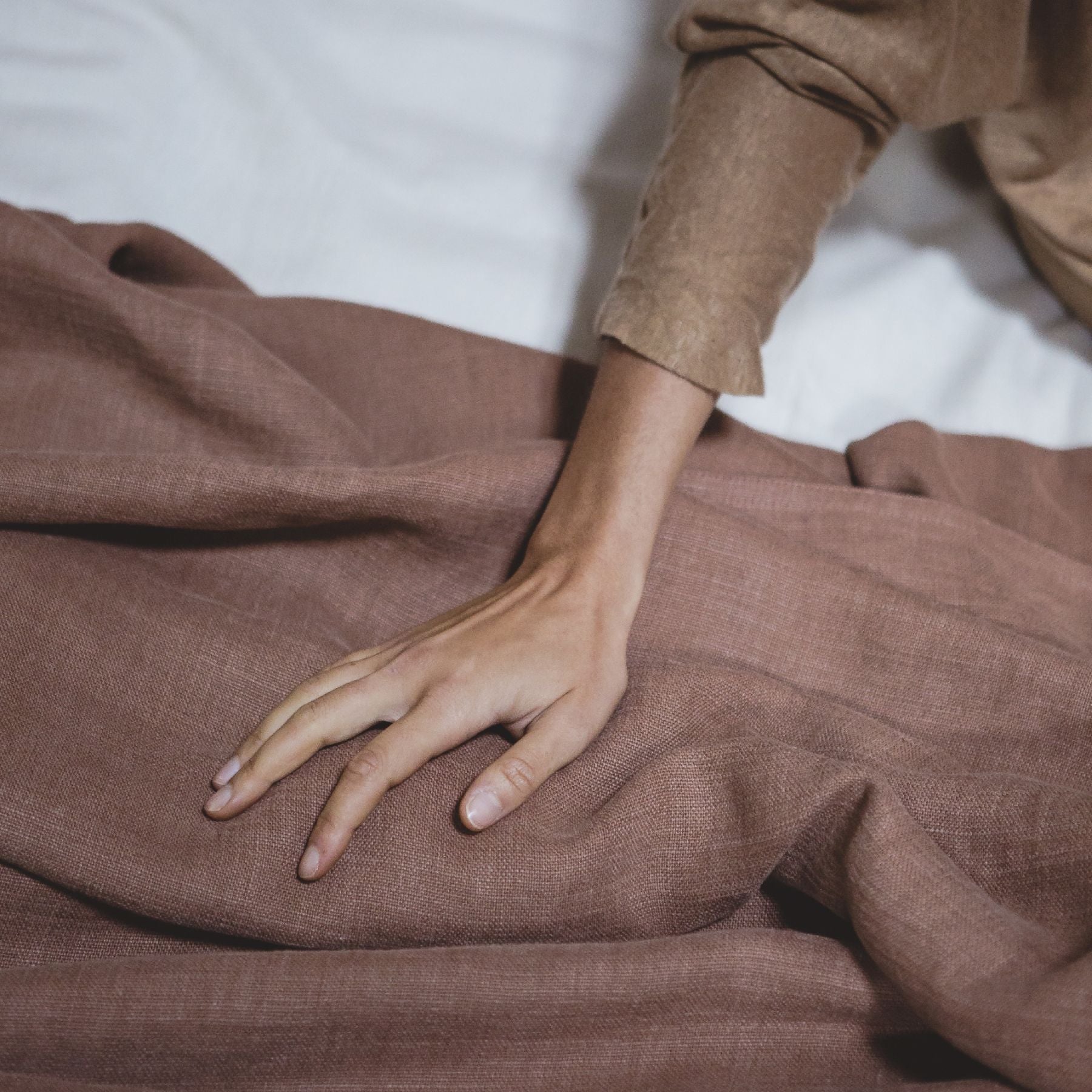 hudson linen blanket by libeco on adorn.house