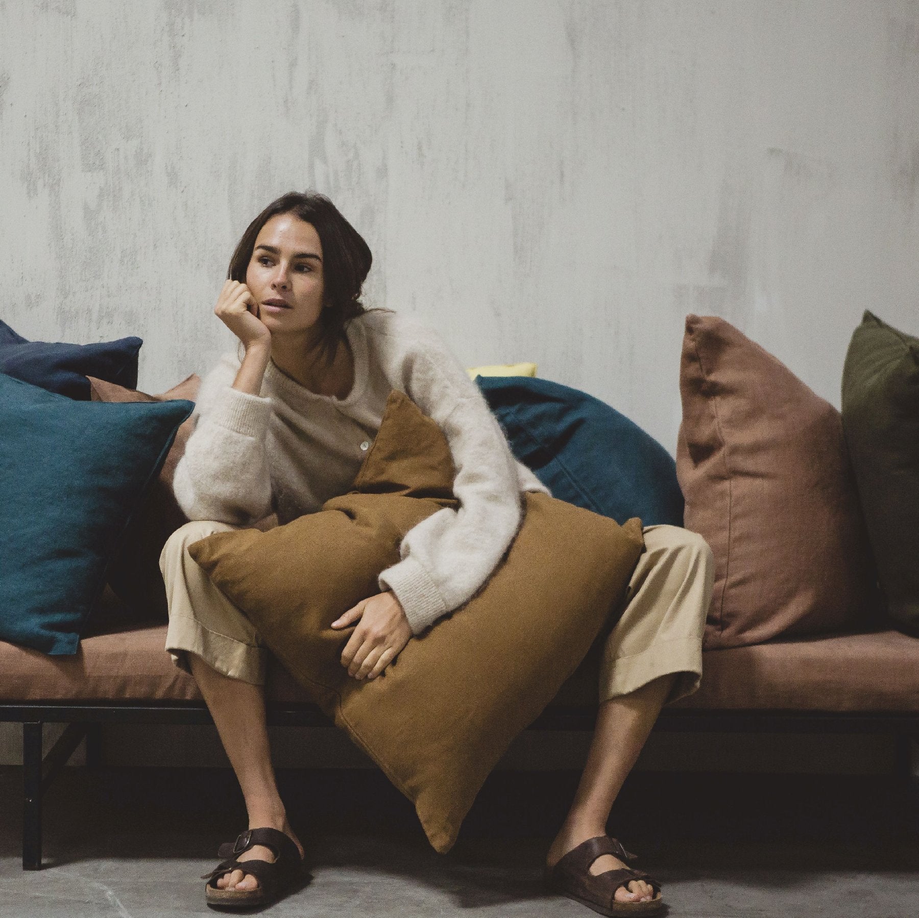 hudson linen pillow cover linen pillow case & sham by libeco on adorn.house