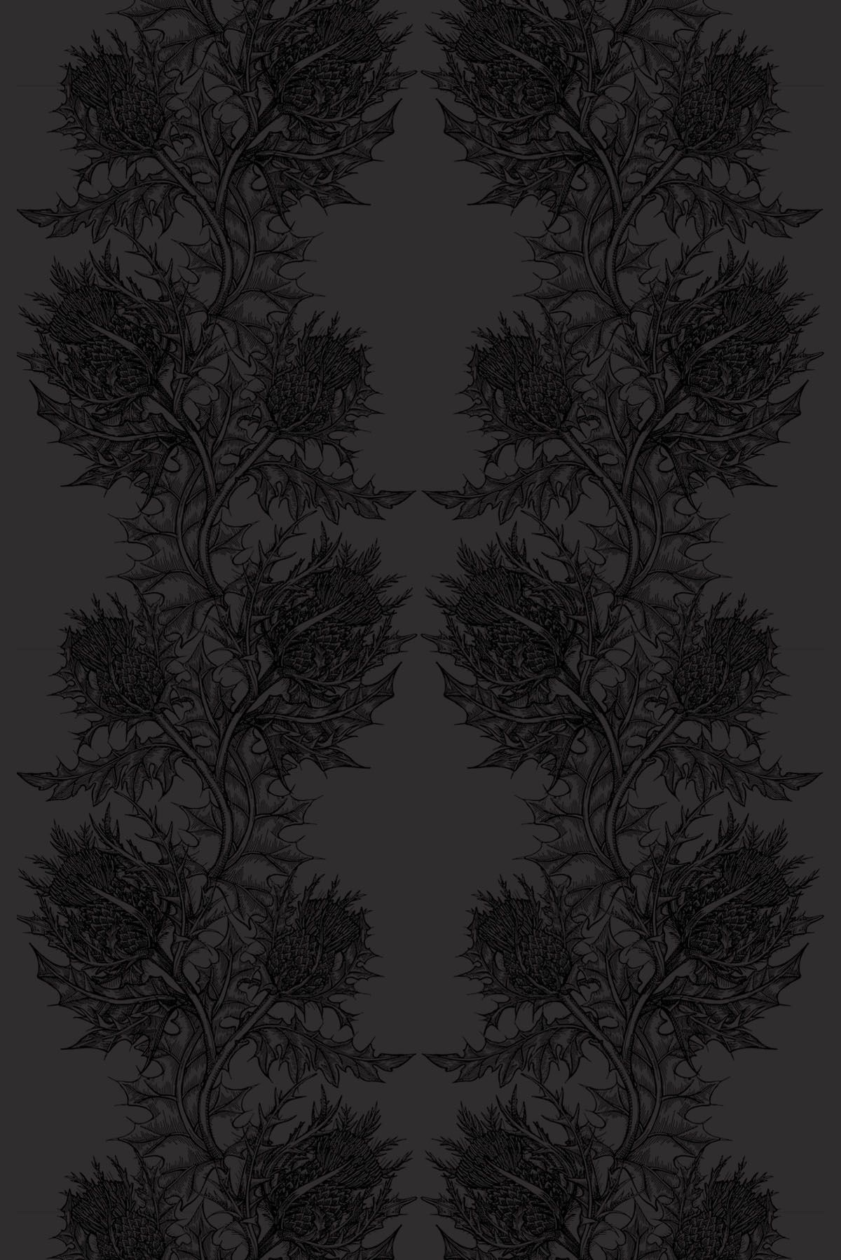 superwide thistle  wallpaper by timorous beasties on adorn.house