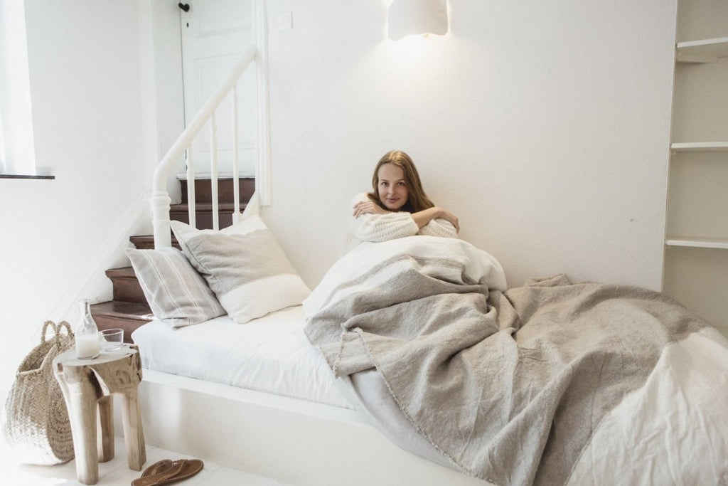 charlotte throw blanket linen by libeco on adorn.house