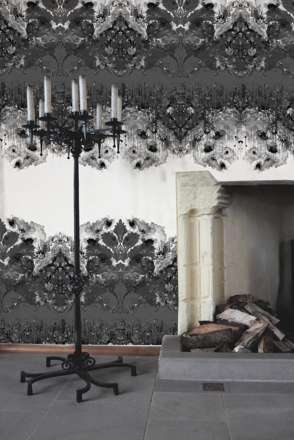 omni drips wallpaper panel by timorous beasties on adorn.house