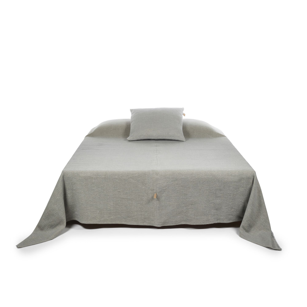 shetland pillow covers linen wool coverlet by libeco on adorn.house