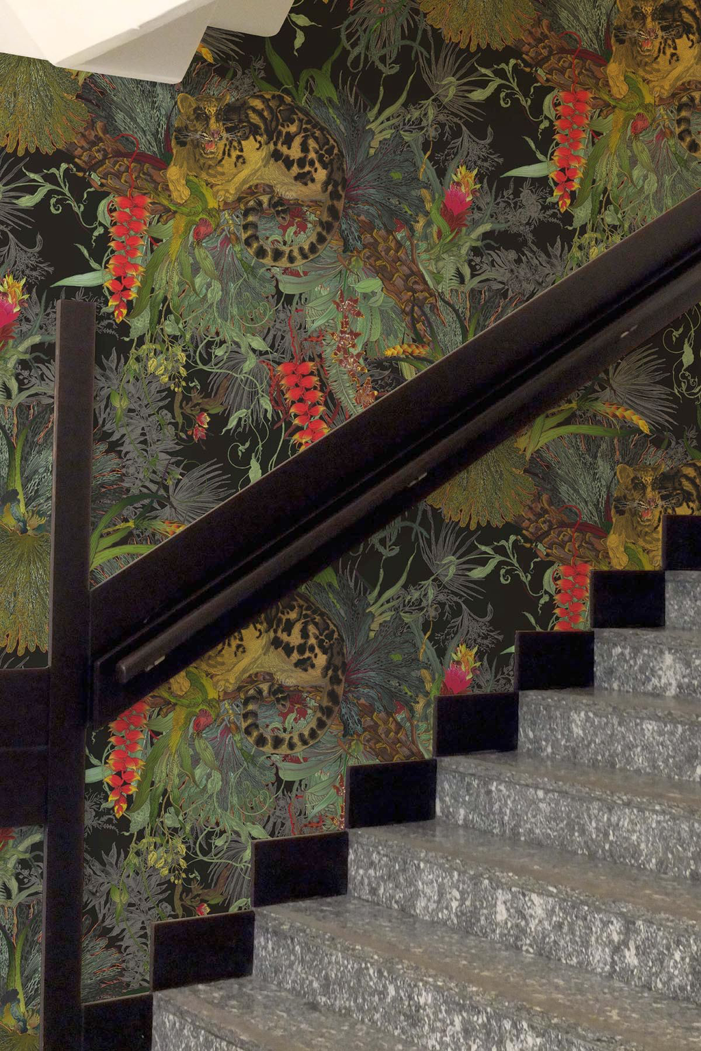tropical clouded leopard superwide wallpaper by timorous beasties on adorn.house