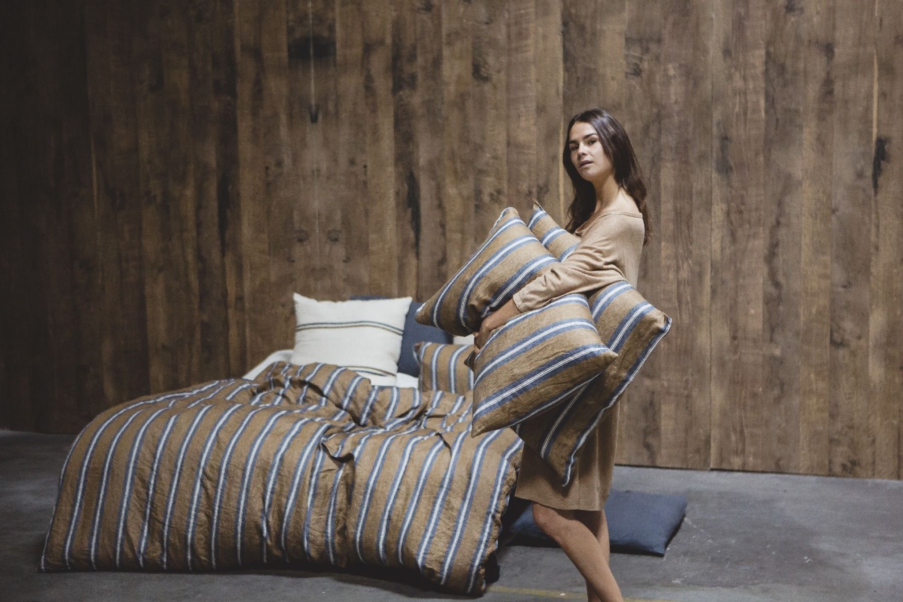 salem duvet cover by libeco Belgian linen on adorn.house