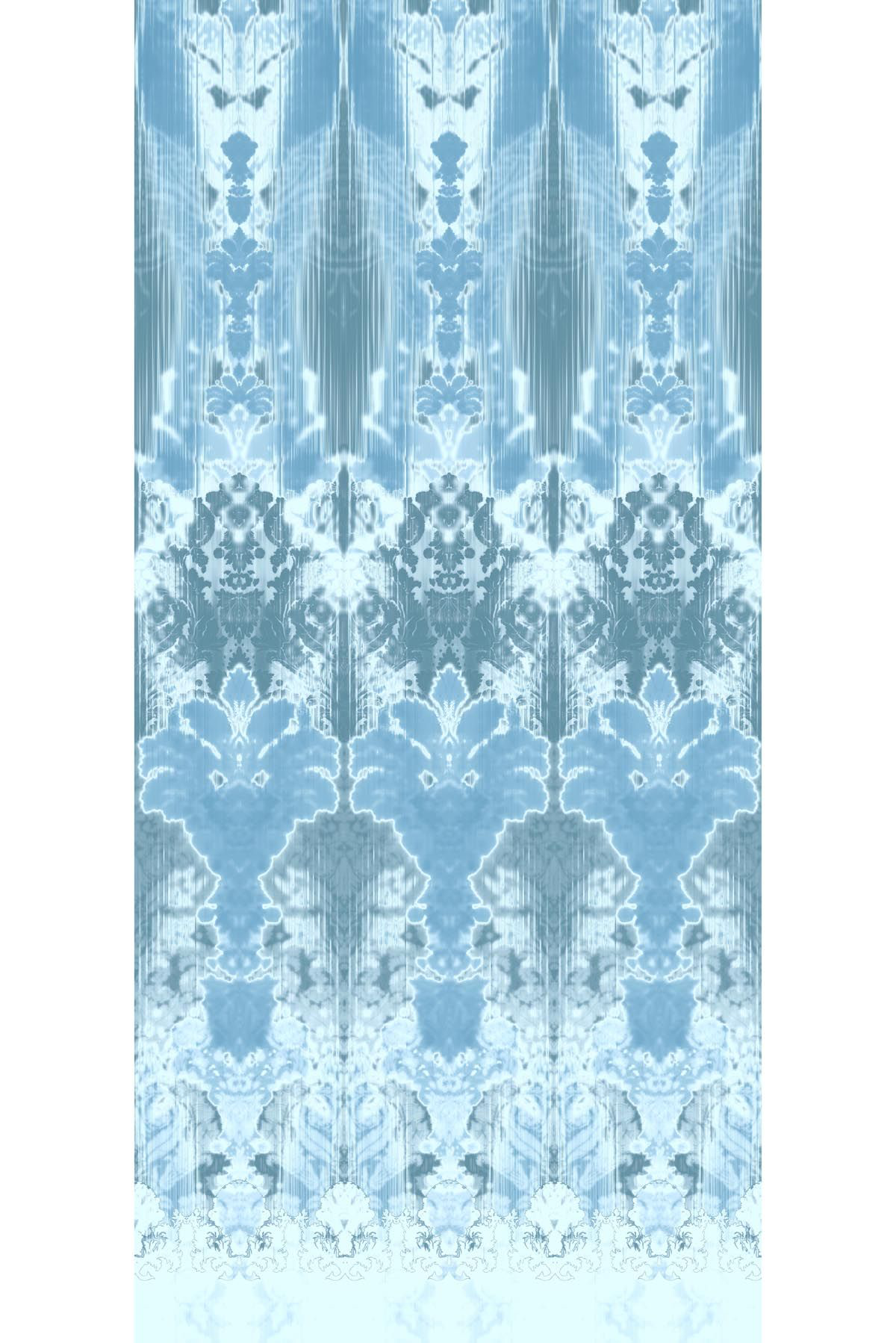 ikat damask wallpaper panel by timorous beasties on adorn.house