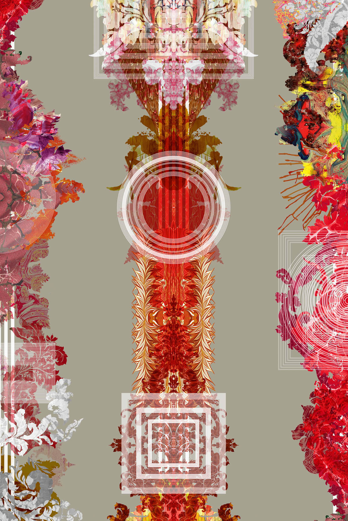 totem damask wallpaper by timorous beasties on adorn.house