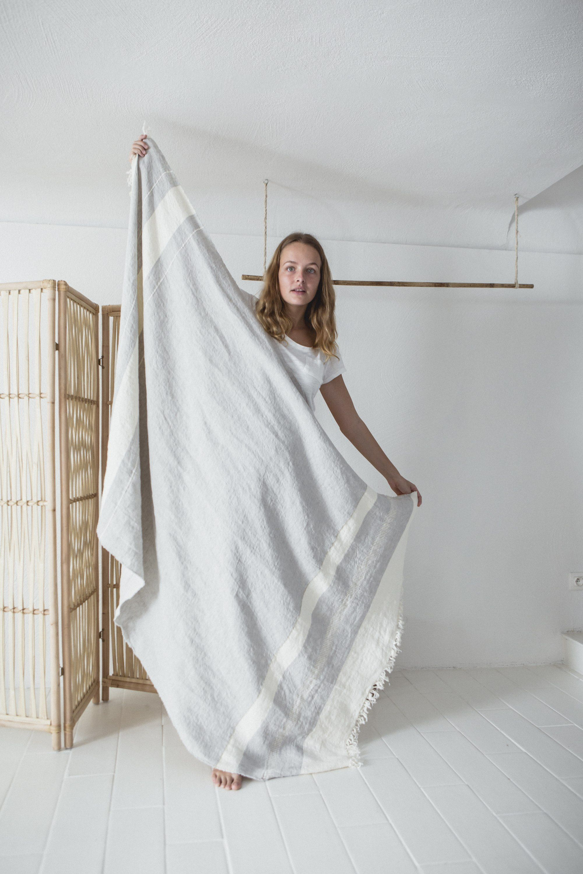 the belgian linen towel fouta by libeco on adorn.house