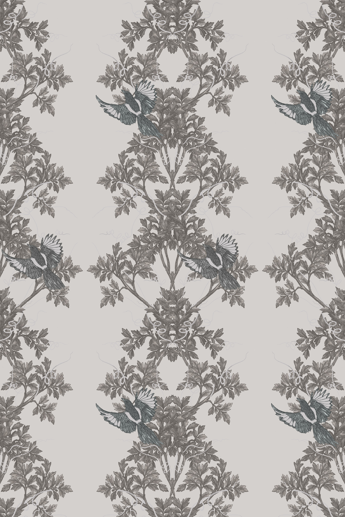 two in a bush wallpaper by timorous beasties on adorn.house