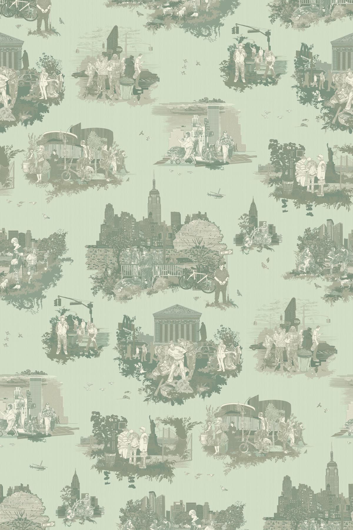 new york toile  wallpaper by timorous beasties on adorn.house