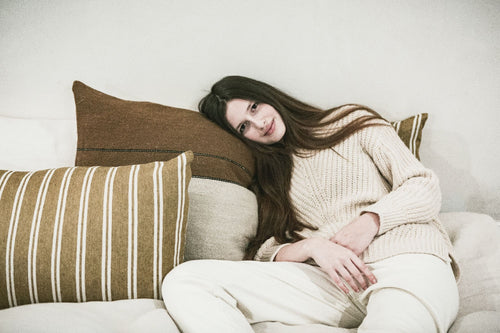 canal stripe pillow case & sham by libeco on adorn.house