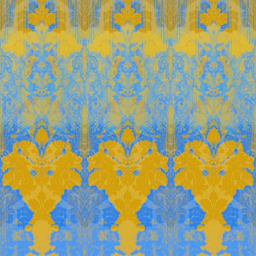 ikat damask wallpaper panel by timorous beasties on adorn.house
