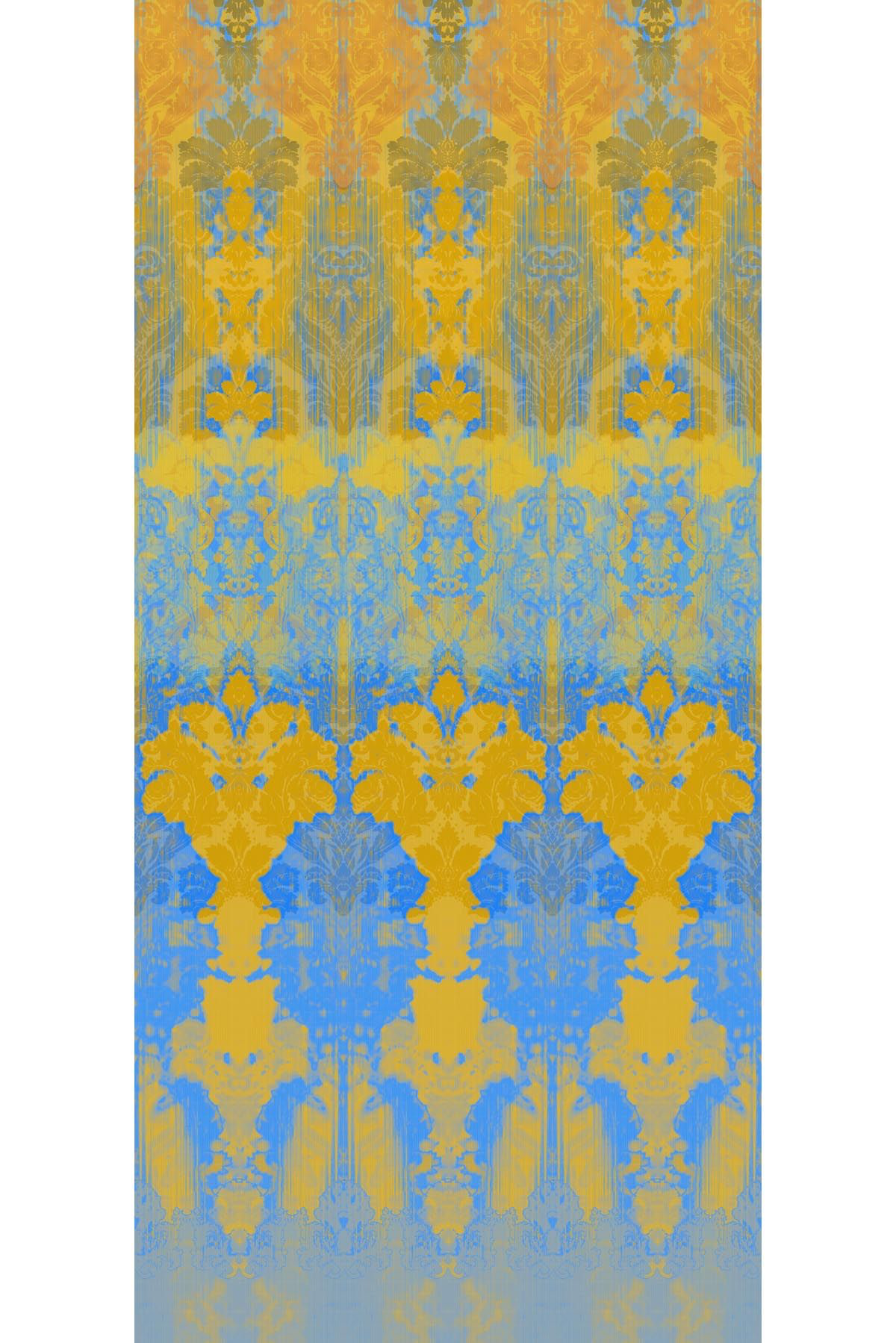 ikat damask wallpaper panel by timorous beasties on adorn.house
