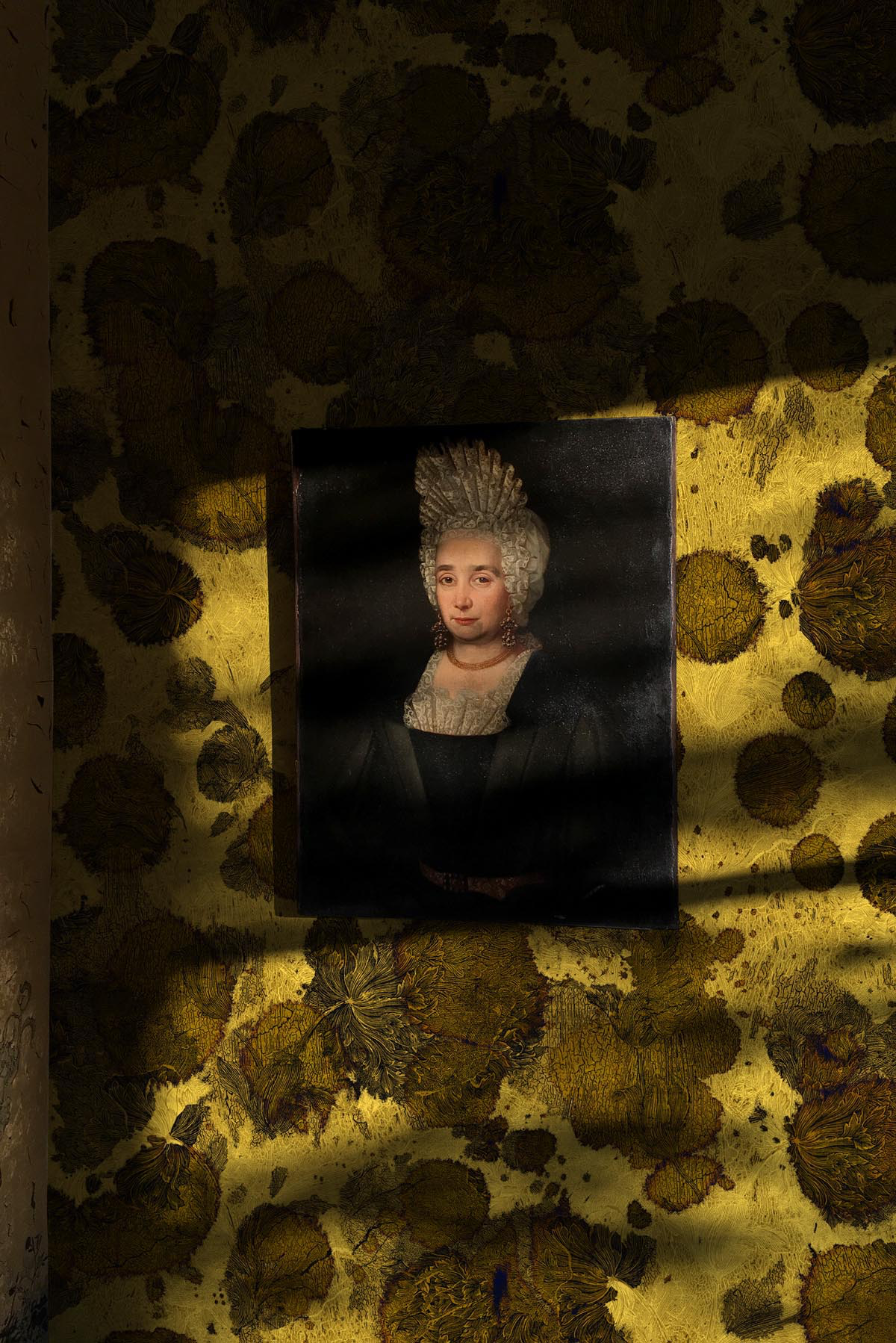 fresco old gold vinyl wallpaper by timorous beasties on adorn.house