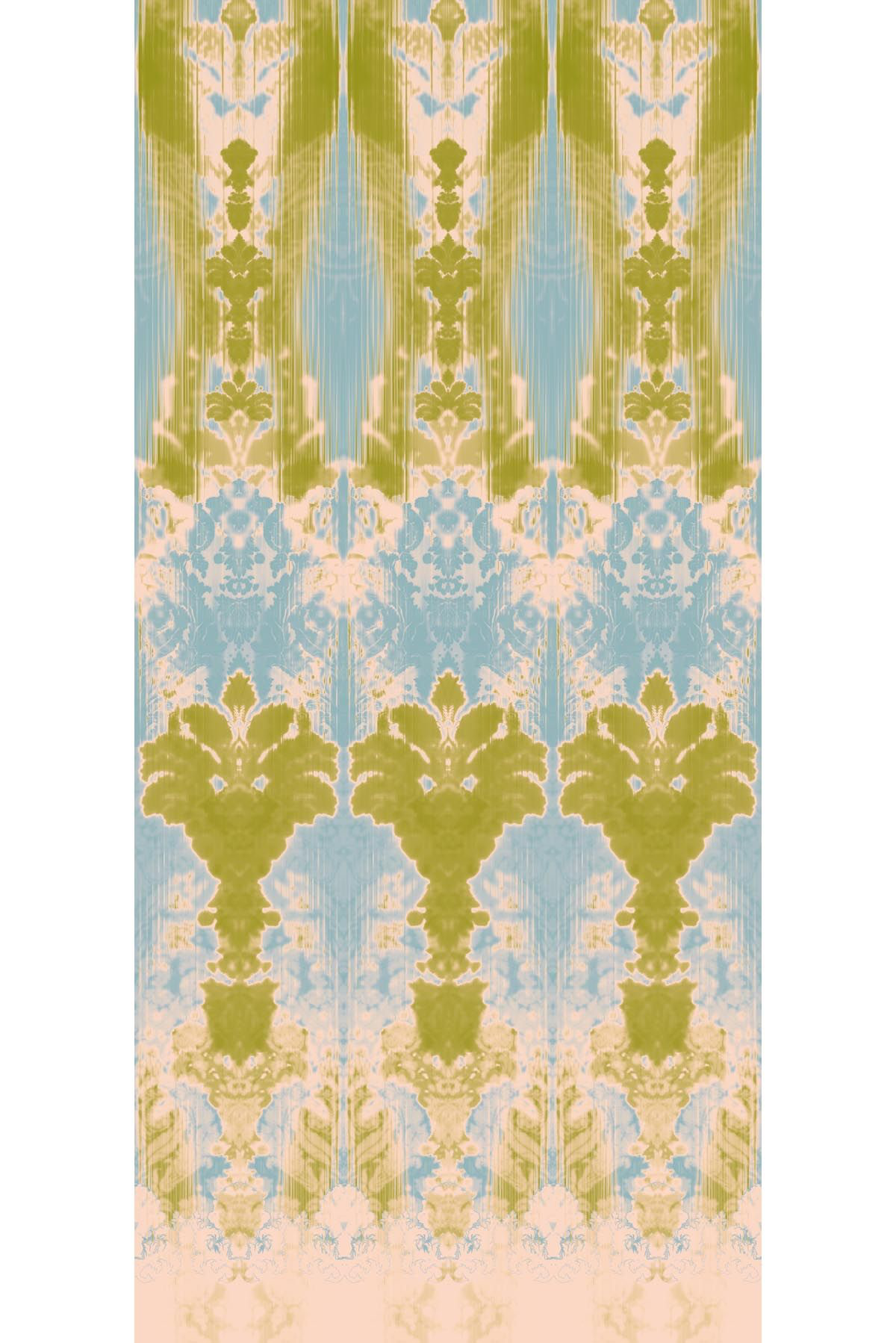 ikat damask wallpaper panel by timorous beasties on adorn.house