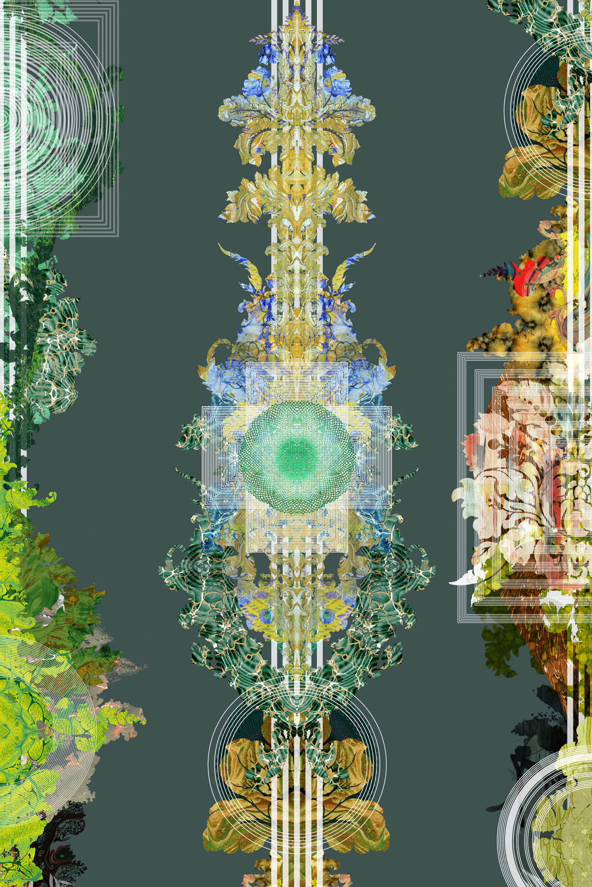 totem damask wallpaper by timorous beasties on adorn.house