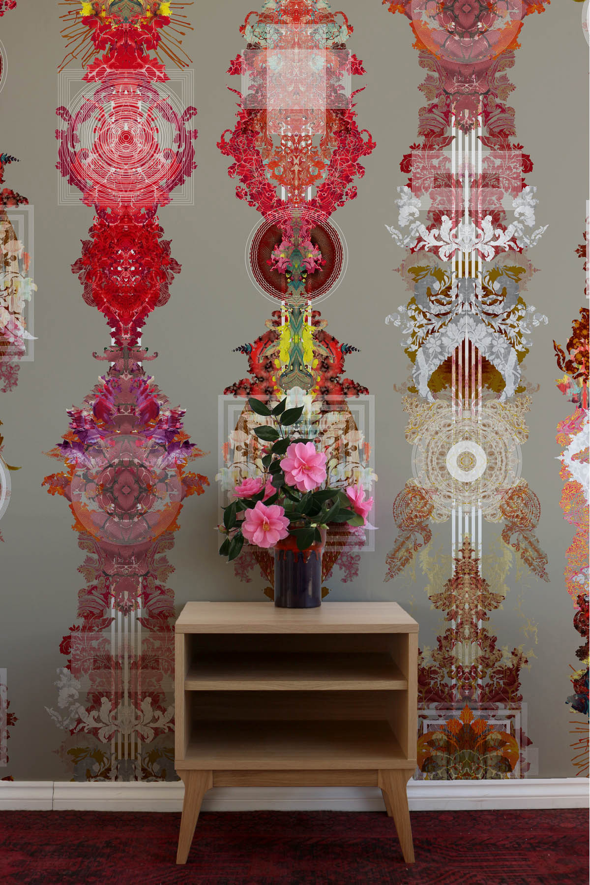 totem damask wallpaper by timorous beasties on adorn.house