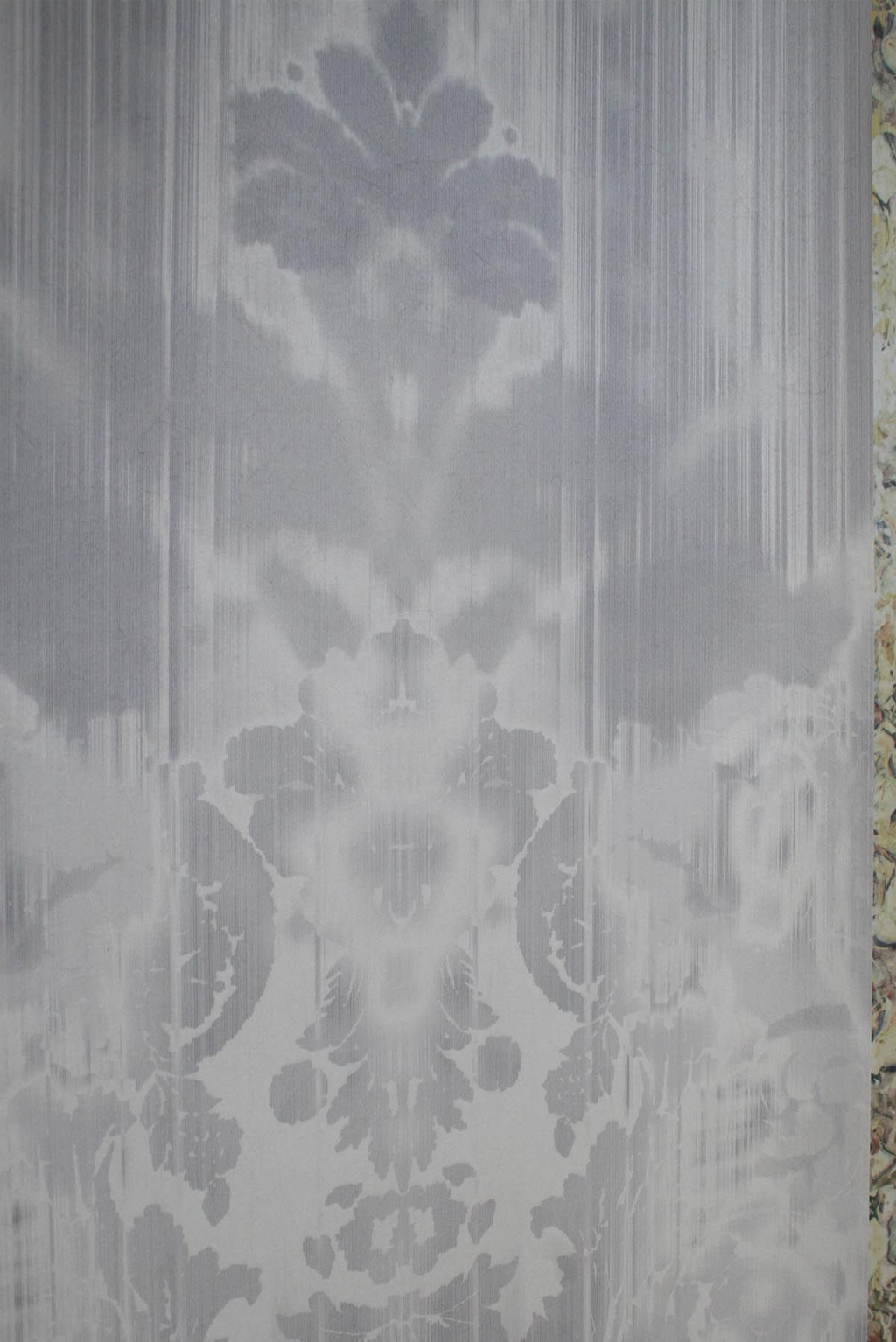 ikat damask wallpaper panel by timorous beasties on adorn.house