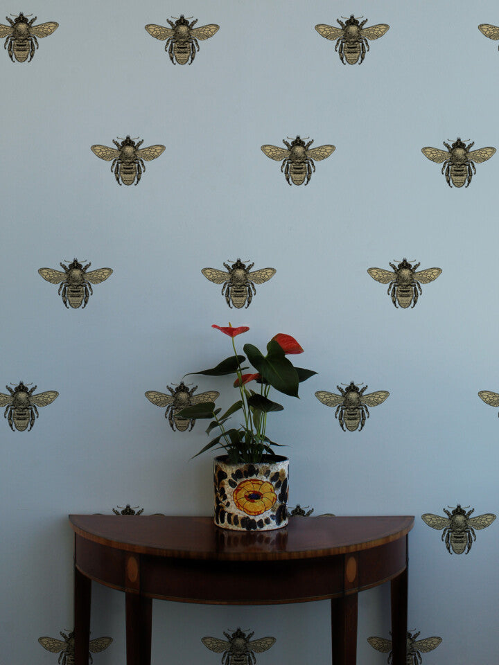 honey bee wallpaper by timorous beasties on adorn.house