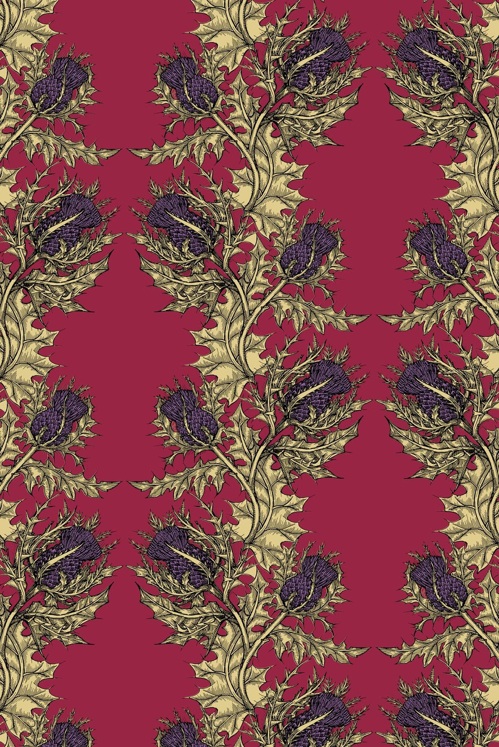 grand thistle wallpaper by timorous beasties on adorn.house