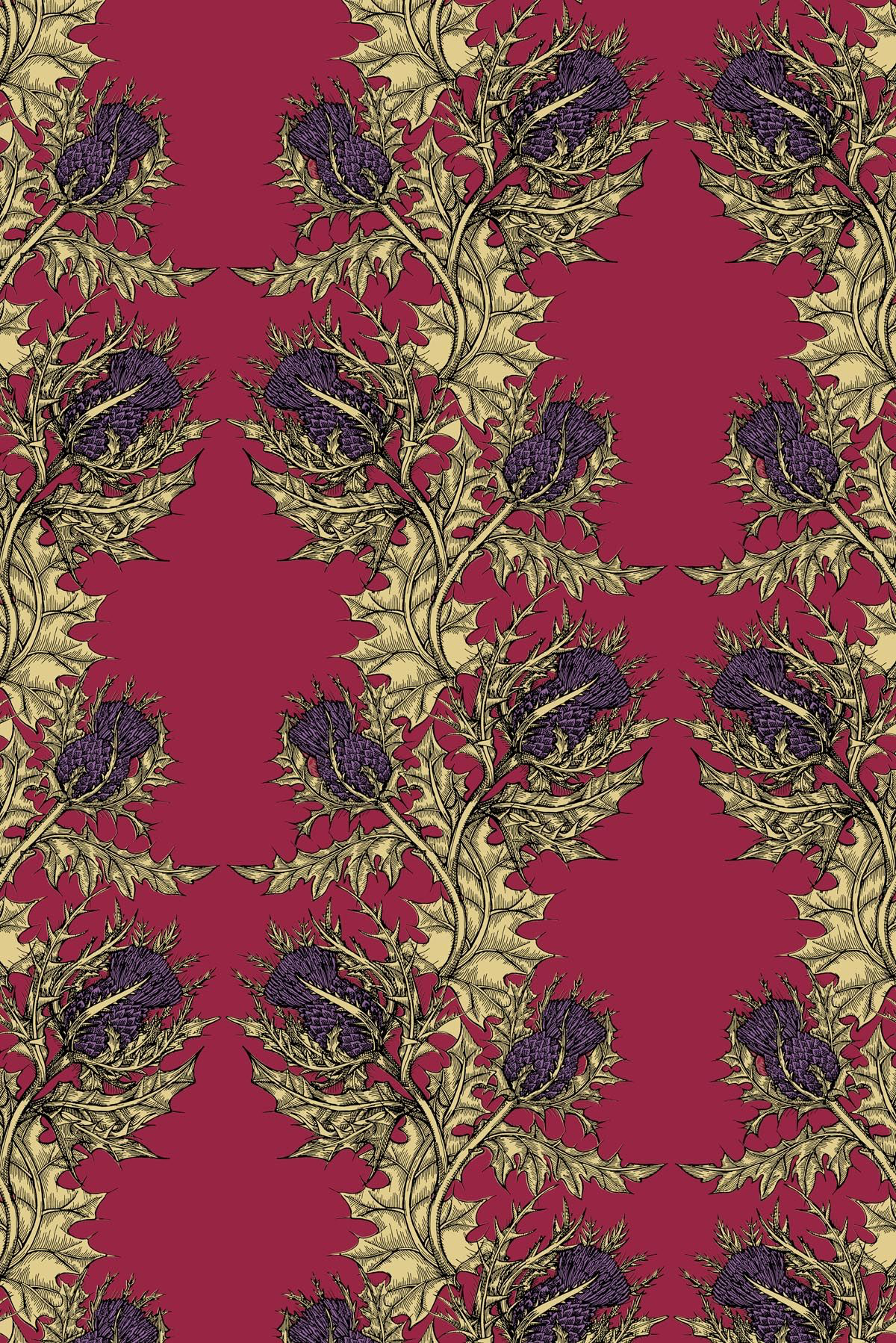 grand thistle wallpaper by timorous beasties on adorn.house
