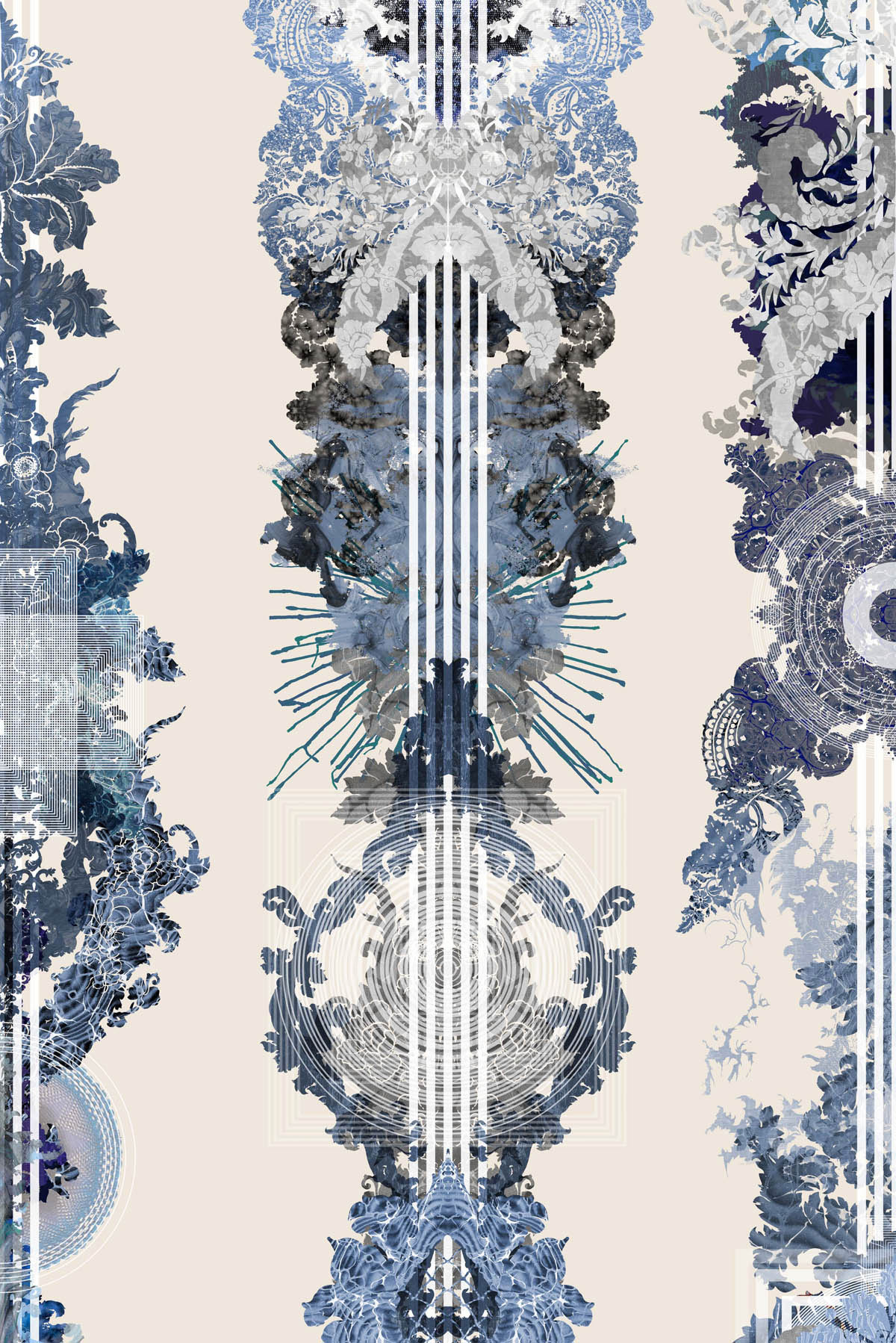 totem damask wallpaper by timorous beasties on adorn.house