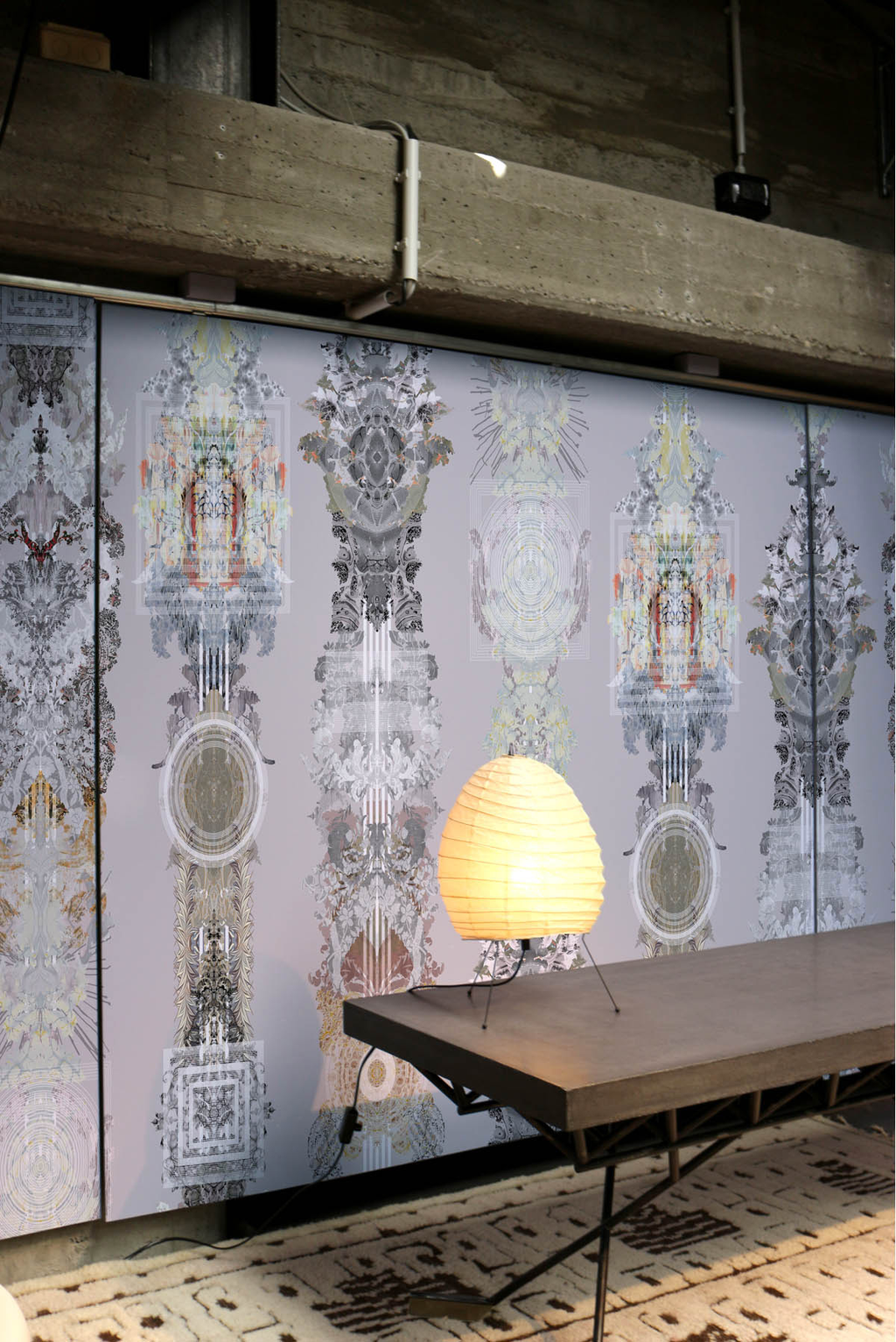 totem damask wallpaper by timorous beasties on adorn.house