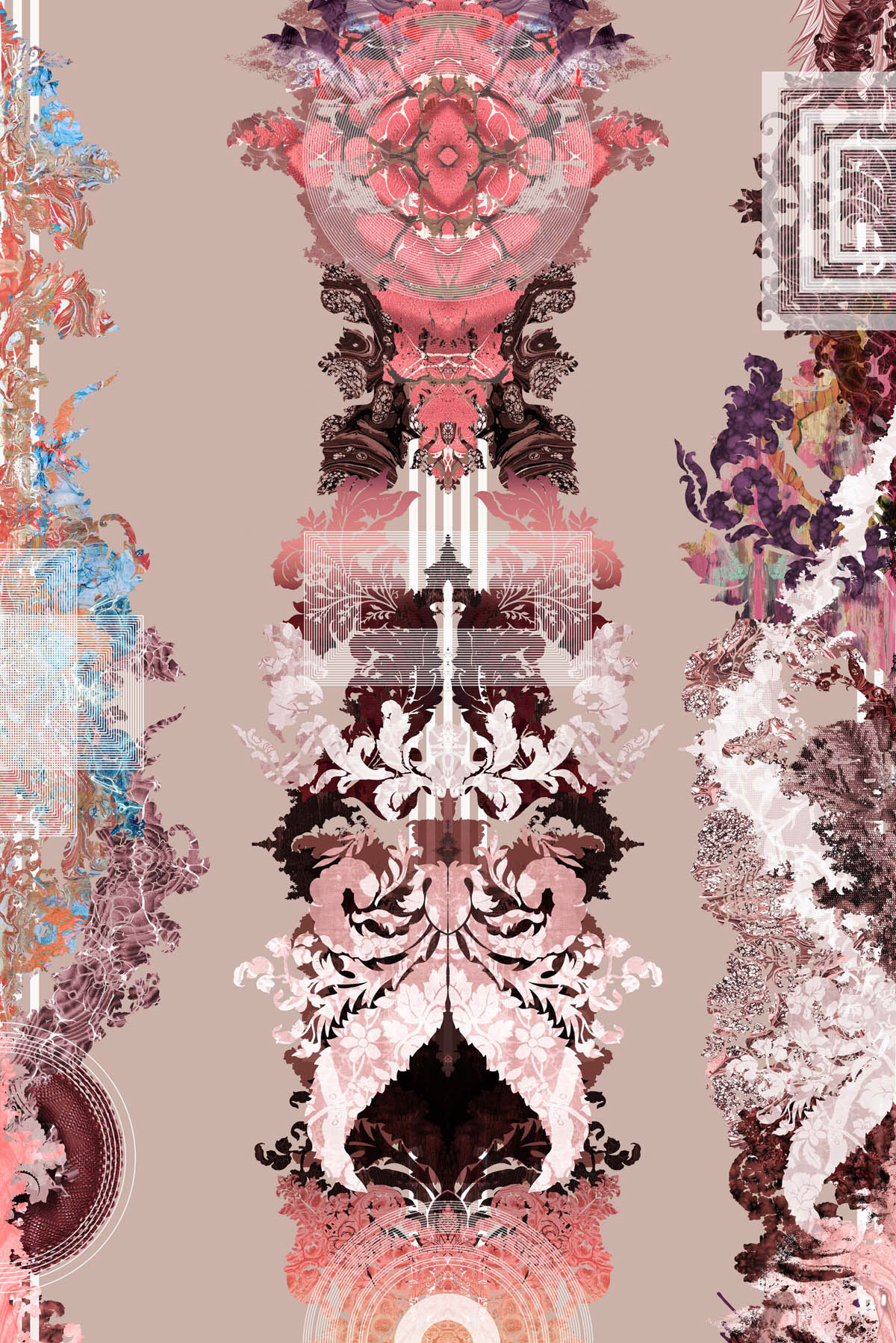 totem damask wallpaper by timorous beasties on adorn.house