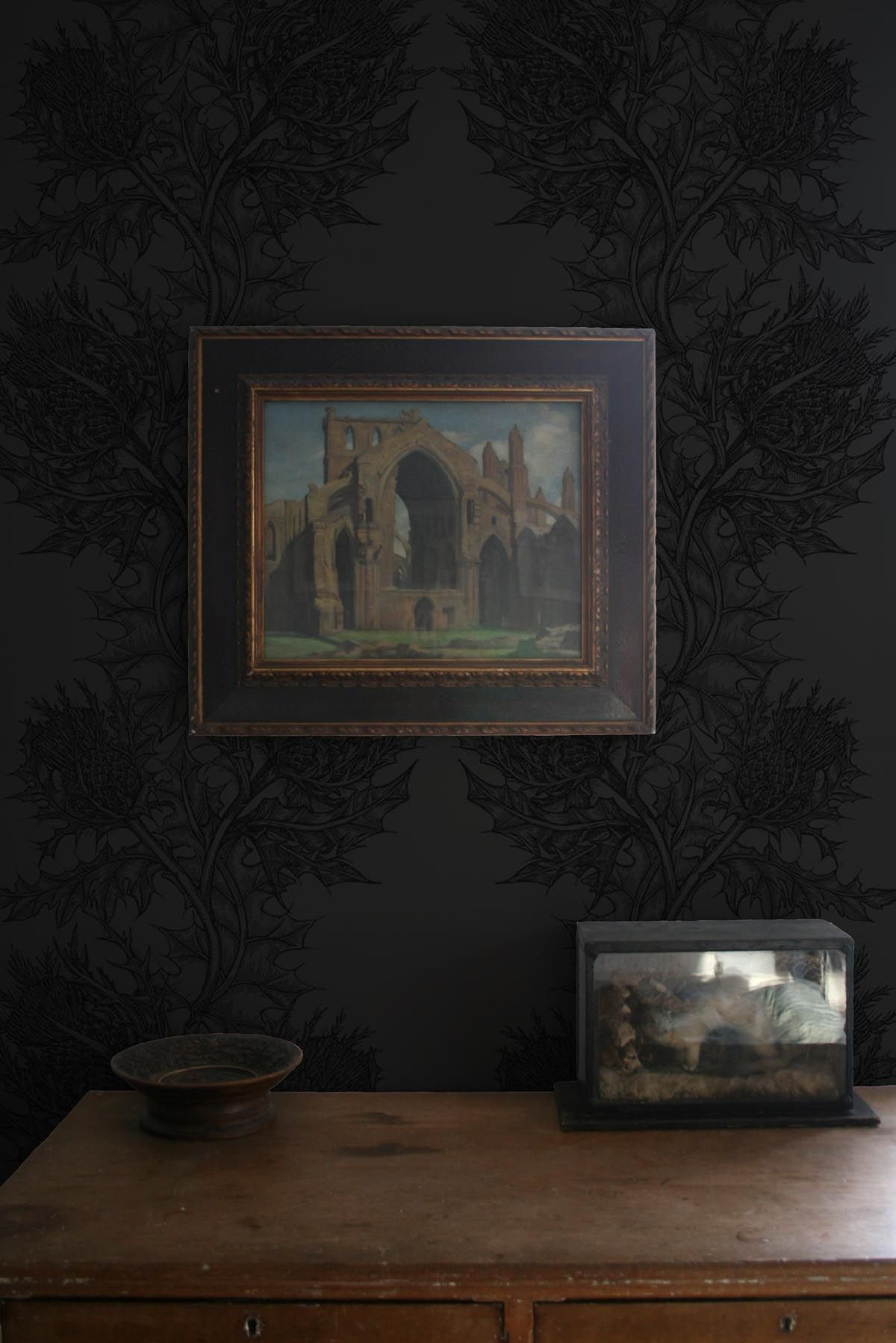 superwide thistle  wallpaper by timorous beasties on adorn.house