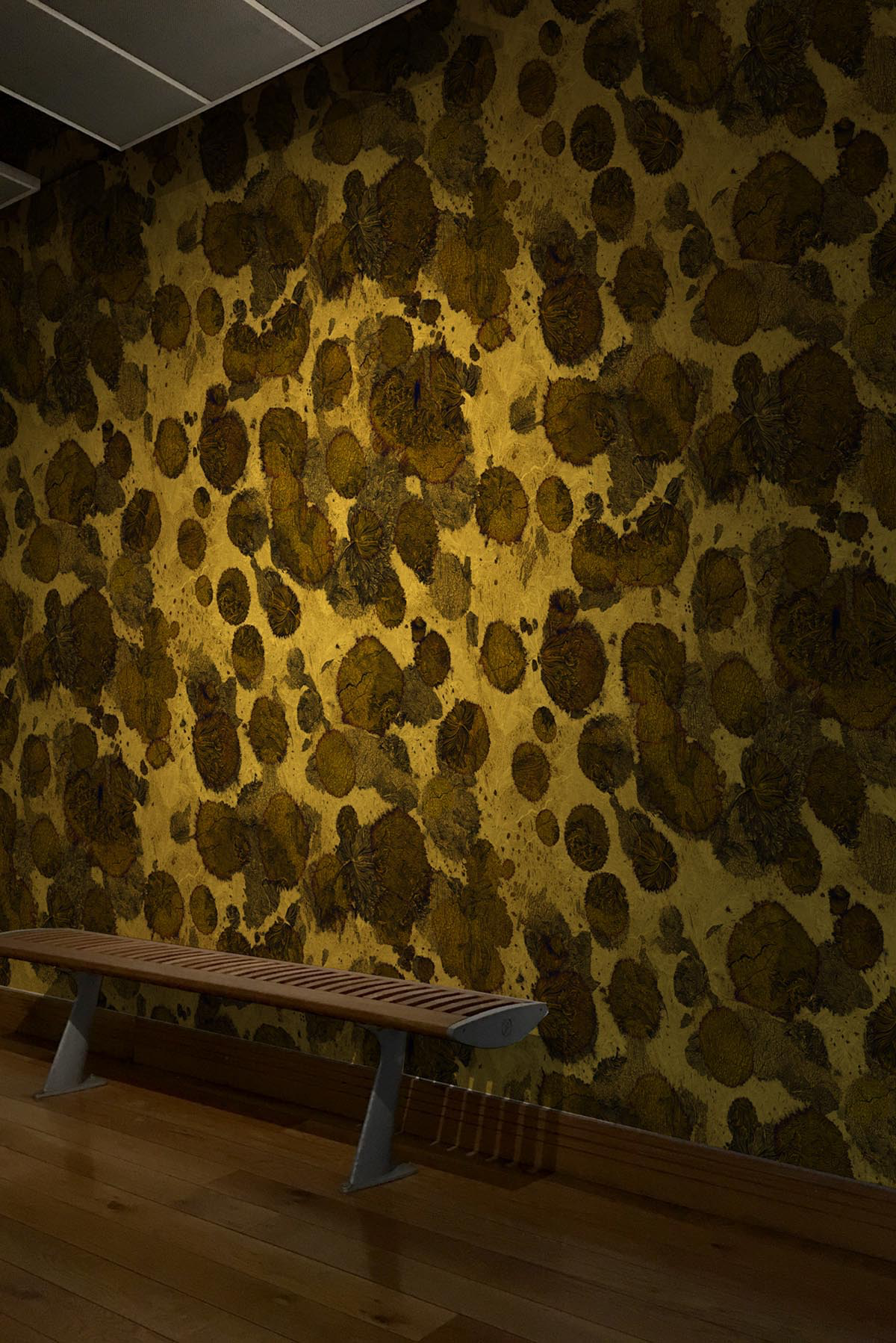 fresco old gold vinyl wallpaper by timorous beasties on adorn.house