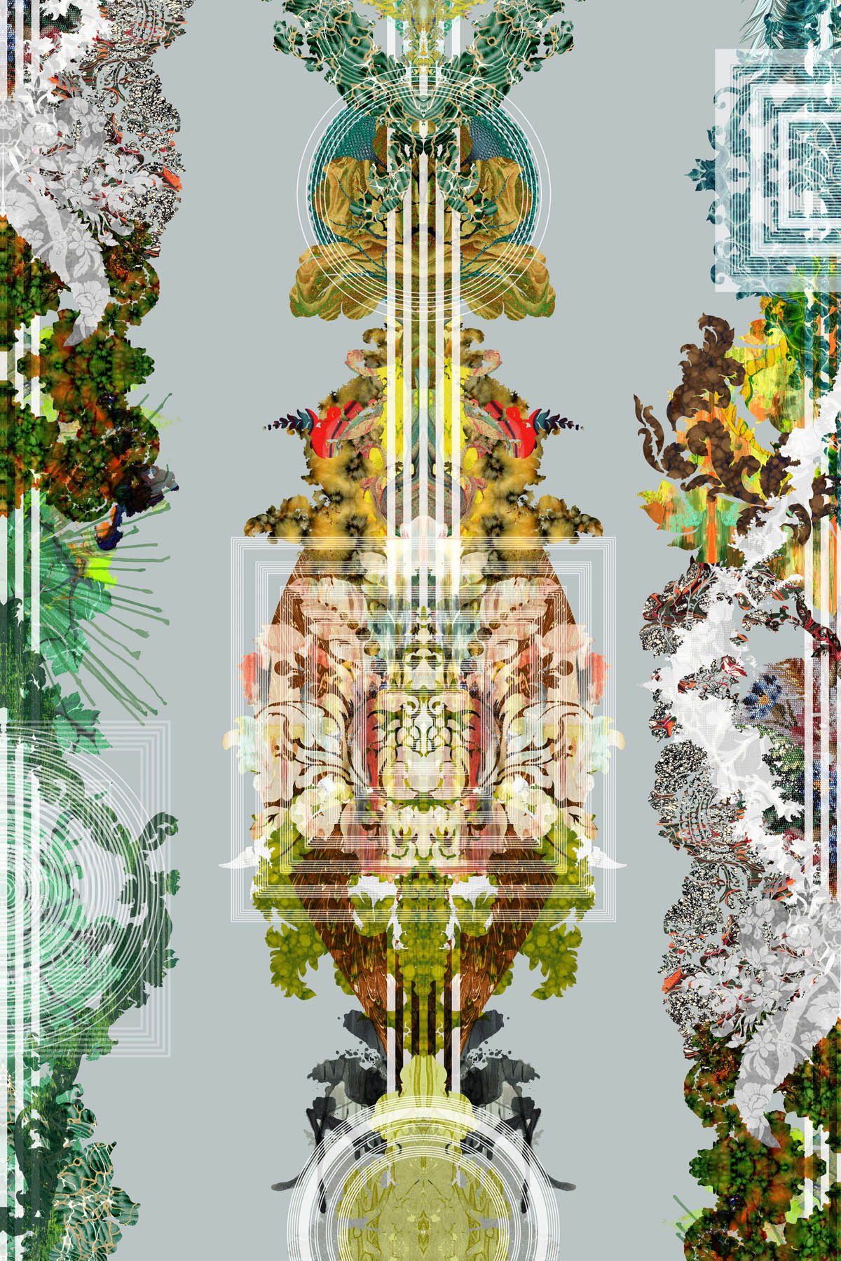 totem damask wallpaper by timorous beasties on adorn.house