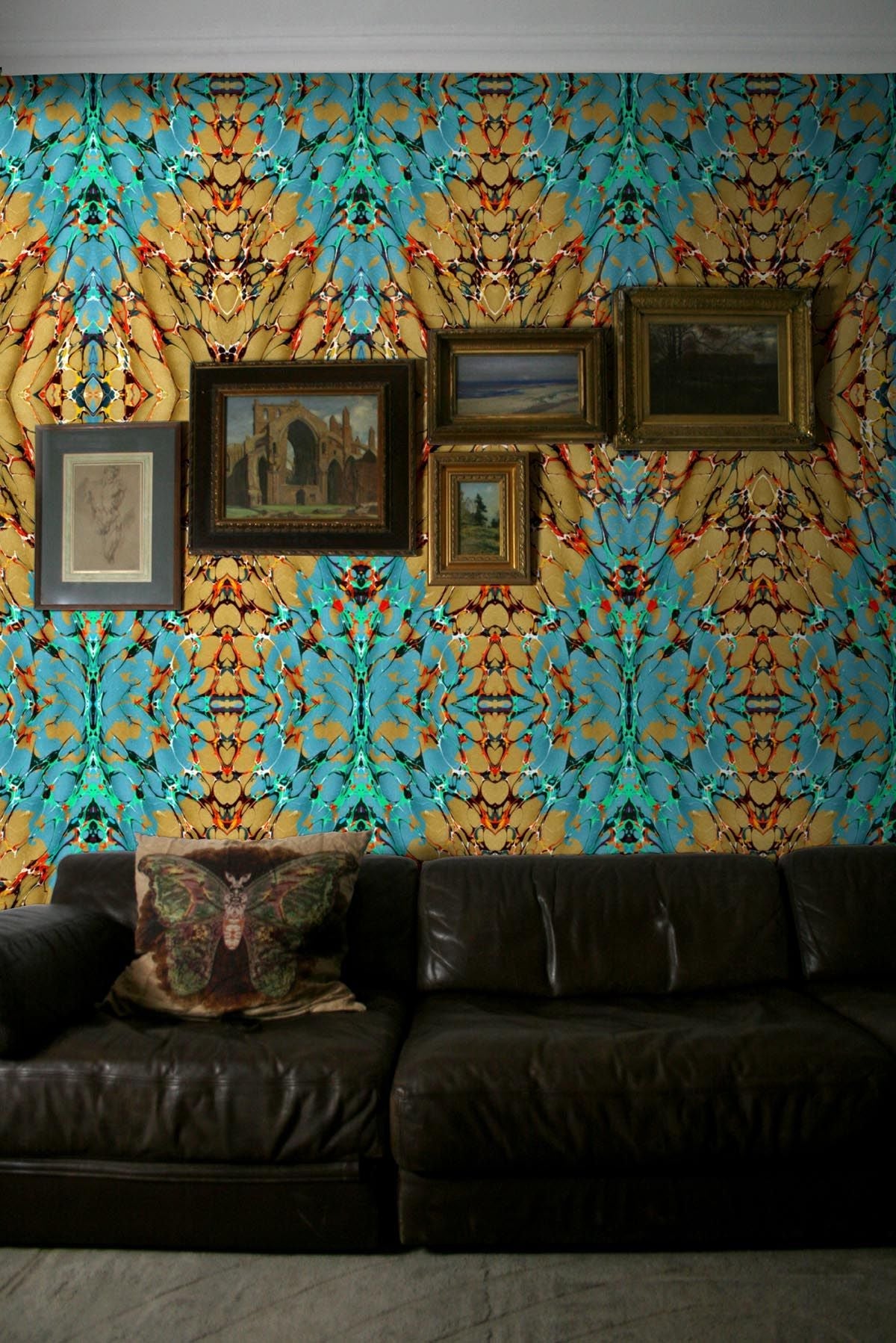 ex libris wallpaper by timorous beasties on adorn.house