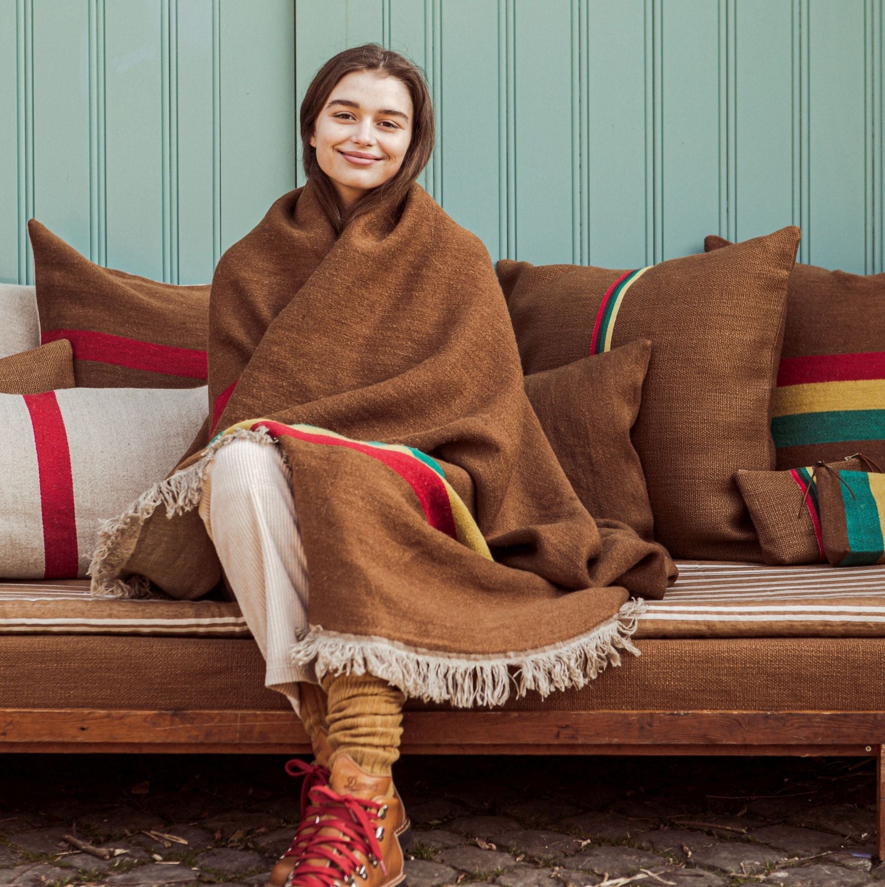 manitoba throw by Libeco at adorn.house