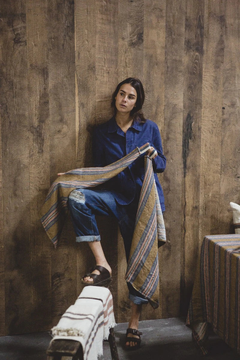 olympia guest towel belgian linen by Libeco at adorn.house