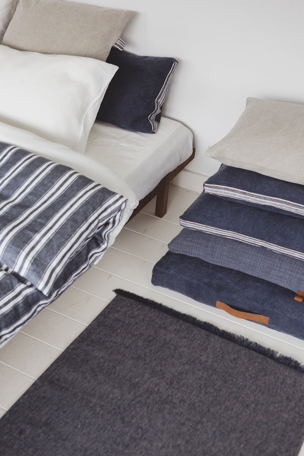 portobello road rug belgian linen by libeco on adorn.house