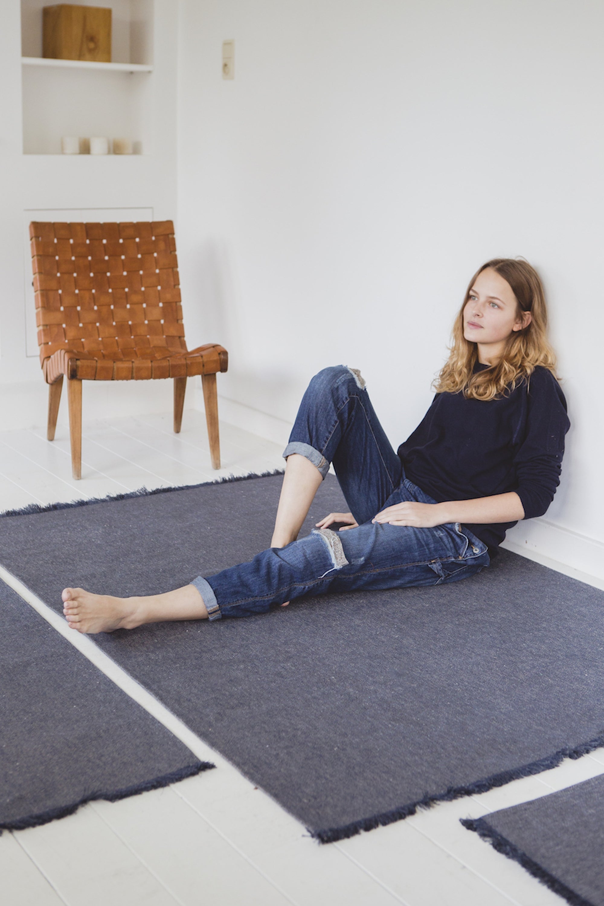 portobello road rug belgian linen by libeco on adorn.house