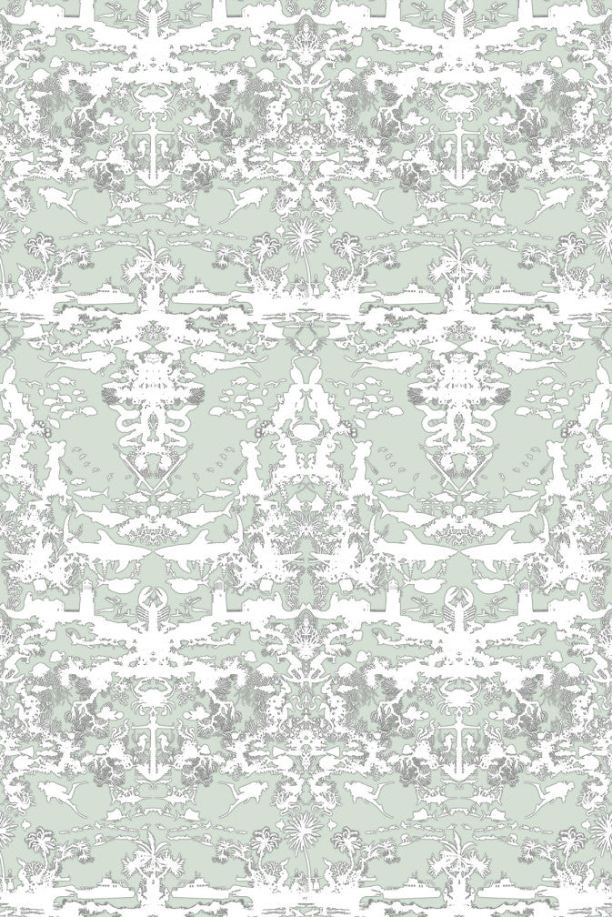 marine toile wallpaper by timorous beasties on adorn.house