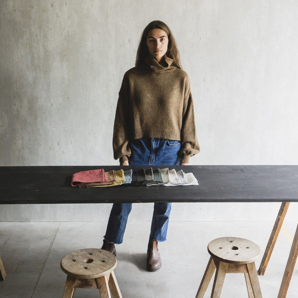 linen skye napkin by Libeco at adorn.house