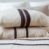 the patagonian stripe linen coverlet by libeco on adorn.house