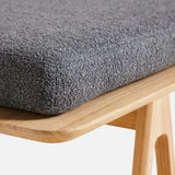 level daybed grey bouclé & oak by woud at adorn.house