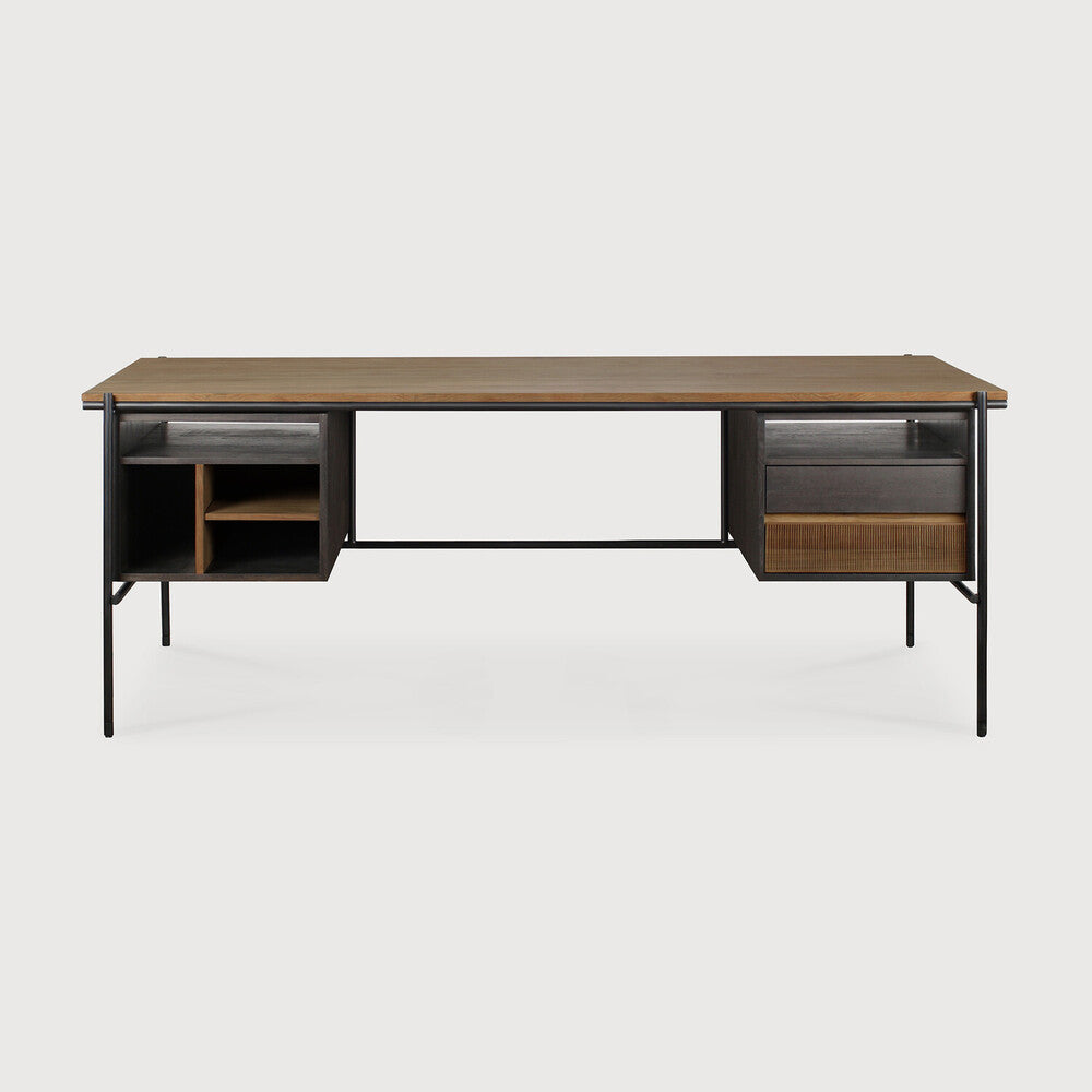 oscar desk with two drawers by ethnicraft at adorn.house
