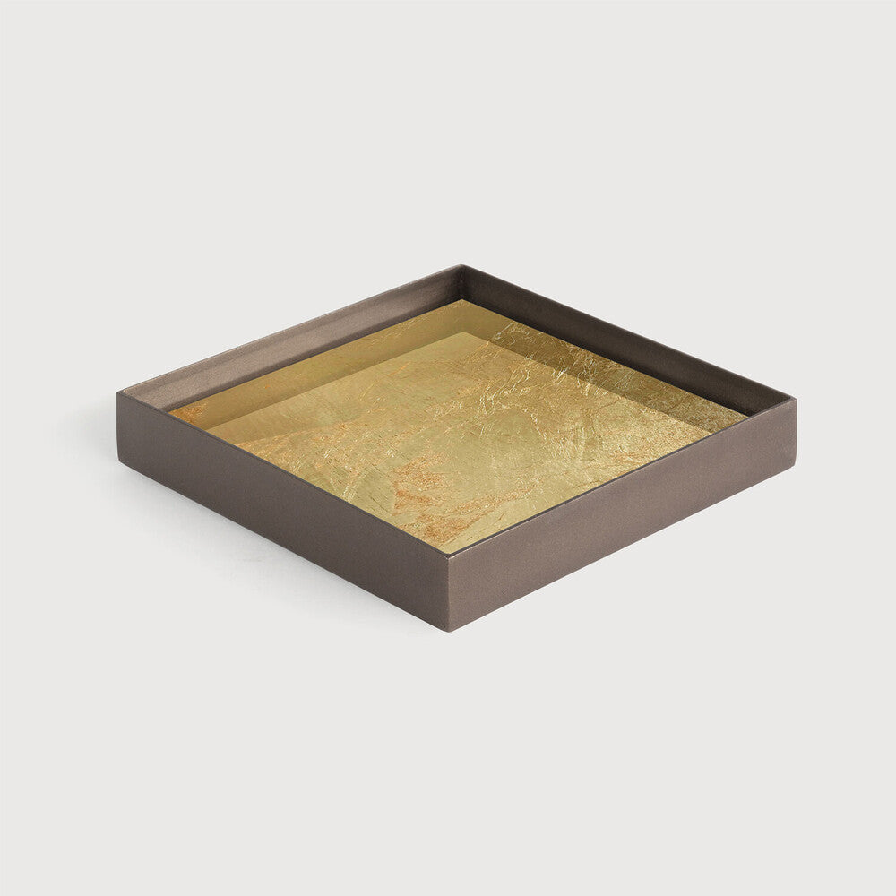 gold leaf valet tray by ethnicraft at adorn.house