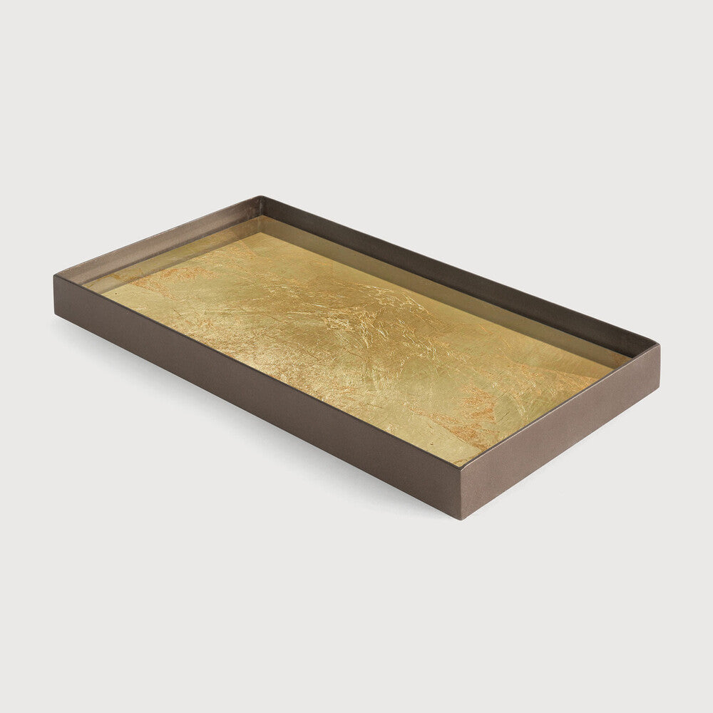 gold leaf valet tray by ethnicraft at adorn.house