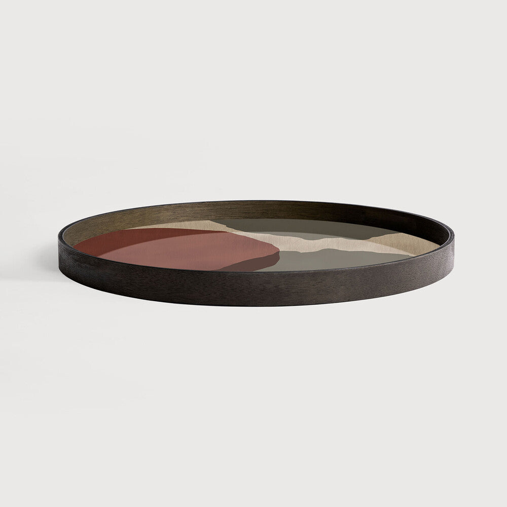 overlapping dots glass tray by ethnicraft at adorn.house